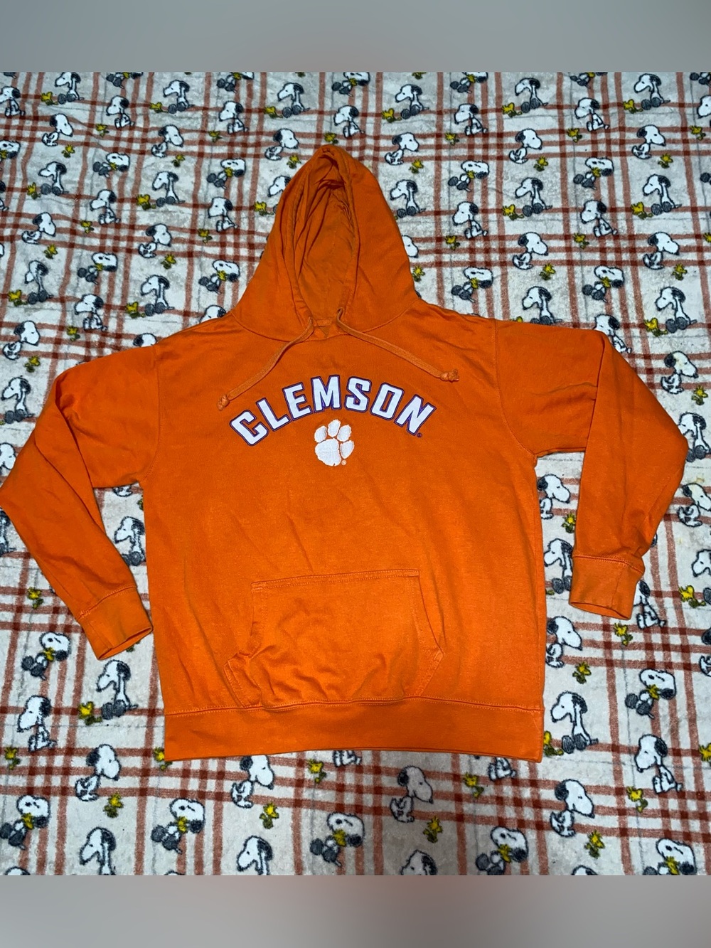J. America Orange Hooded Pullover